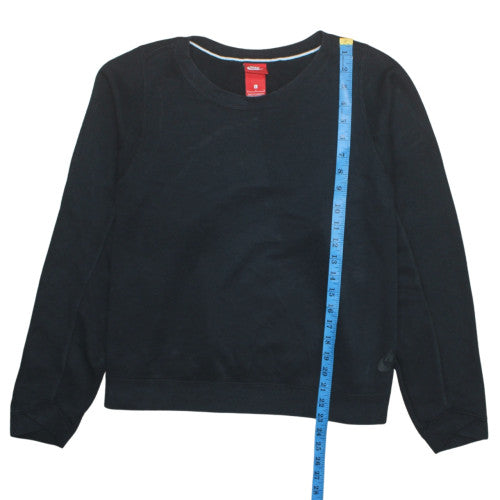 Nike Women's Black Cotton Pullover Sweatshirt Size L