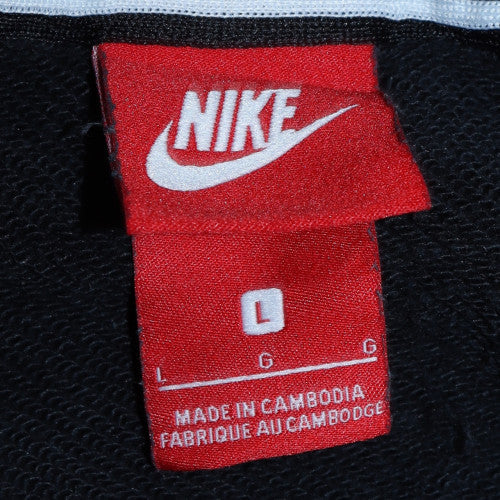 Nike Women's Black Cotton Pullover Sweatshirt Size L