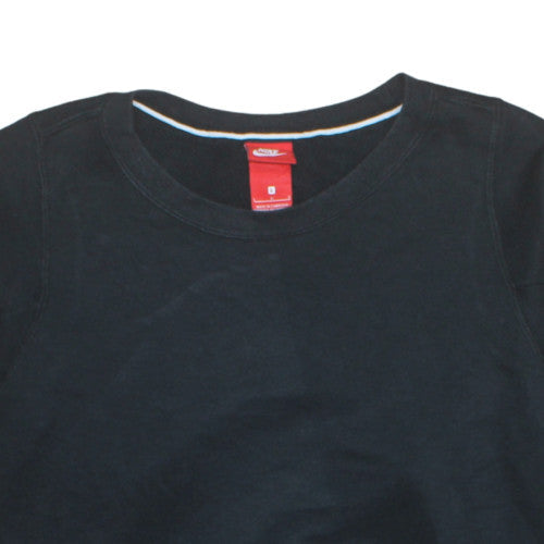 Nike Women's Black Cotton Pullover Sweatshirt Size L