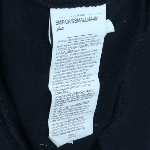 Under Armour Womens Black Small Full Zip Hoodie Cotton Blend