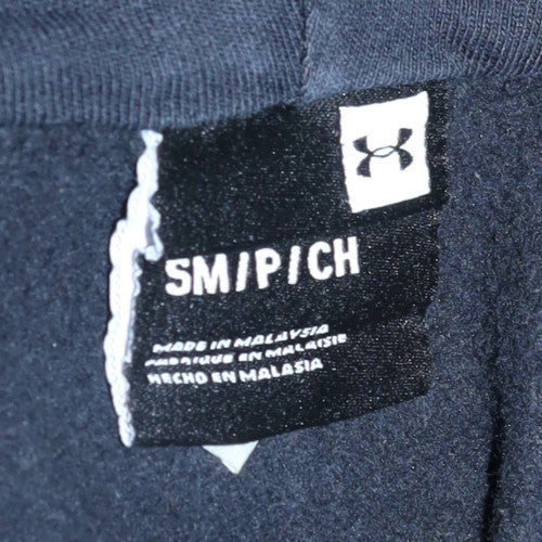 Under Armour Womens Black Small Full Zip Hoodie Cotton Blend