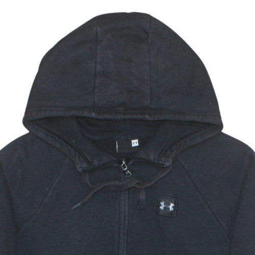 Under Armour Womens Black Small Full Zip Hoodie Cotton Blend