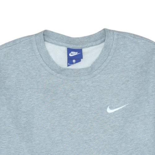 Nike Men's Grey Regular Fit Crew Neck Cotton Sweatshirt M