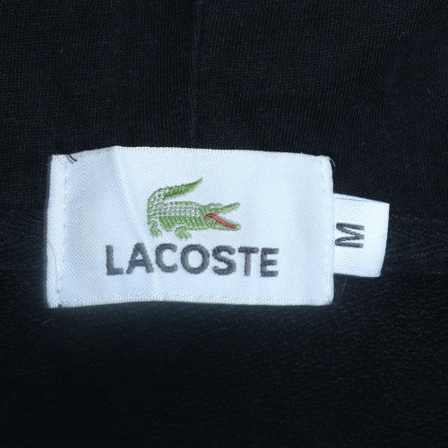 Lacoste Men’s Black Cotton Pullover Hoodie M Classic Logo