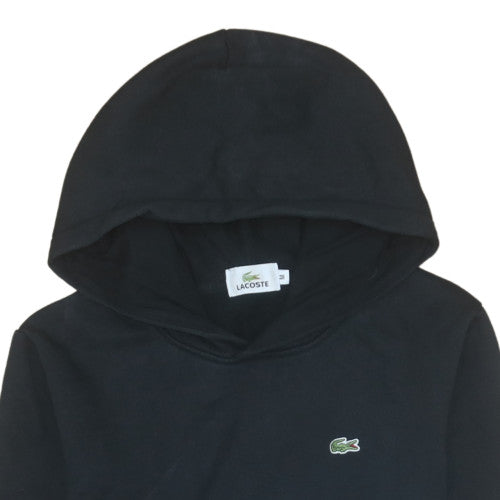 Lacoste Men’s Black Cotton Pullover Hoodie M Classic Logo