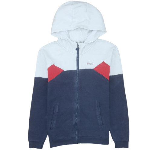 Fila Boys Multicoloured Full Zip Hoodie 13-14 Years Colourblock Logo Sweatshirt