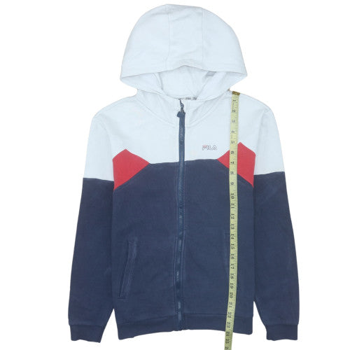 Fila Boys Multicoloured Full Zip Hoodie 13-14 Years Colourblock Logo Sweatshirt