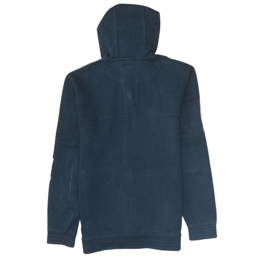 Adidas Men's Blue Full Zip Hoodie Size S Sports Fleece Jacket