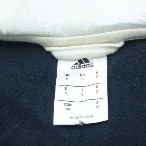 Adidas Men's Blue Full Zip Hoodie Size S Sports Fleece Jacket
