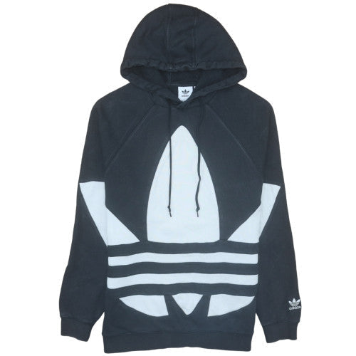 Adidas Men's Black Pullover Hoodie L Regular Fit Sports Fleece