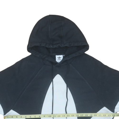 Adidas Men's Black Pullover Hoodie L Regular Fit Sports Fleece