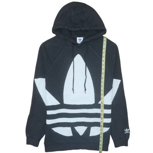 Adidas Men's Black Pullover Hoodie L Regular Fit Sports Fleece