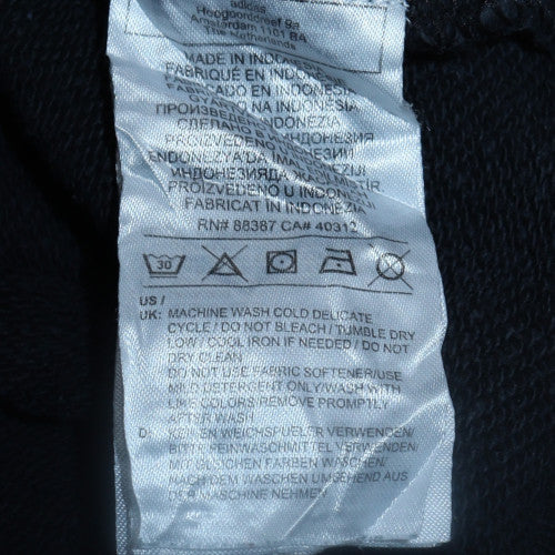 Adidas Men's Black Pullover Hoodie L Regular Fit Sports Fleece