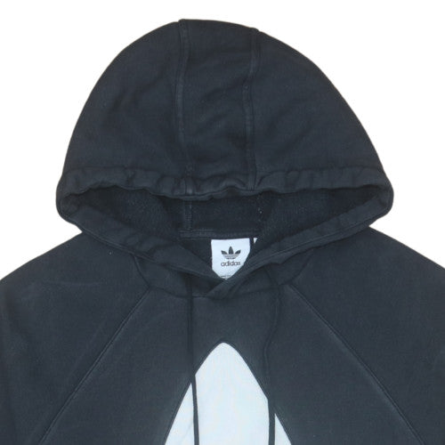 Adidas Men's Black Pullover Hoodie L Regular Fit Sports Fleece