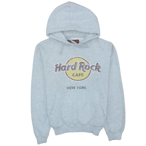 Hard Rock Cafe Women's Grey Pullover Hoodie Small Casual Cotton Blend