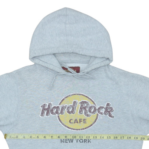 Hard Rock Cafe Women's Grey Pullover Hoodie Small Casual Cotton Blend