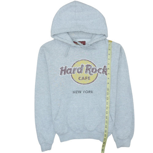 Hard Rock Cafe Women's Grey Pullover Hoodie Small Casual Cotton Blend