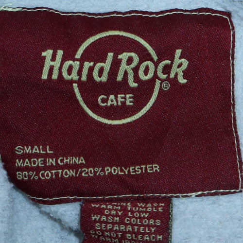 Hard Rock Cafe Women's Grey Pullover Hoodie Small Casual Cotton Blend