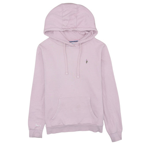 U.S. Polo Assn. Women Pink Pullover Hoodie Size M Cotton Blend