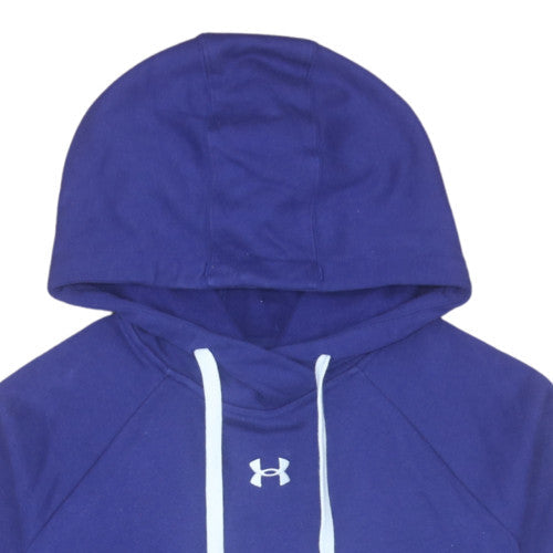 Under Armour Men's Blue Pullover Hoodie S Relaxed Fit Fleece