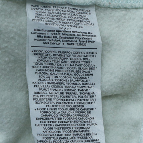 Nike Women’s White Pullover Hoodie Small Cotton Blend Soft Fleece