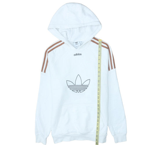 Adidas Men's White Pullover Hoodie XS Crew Neck Sportswear
