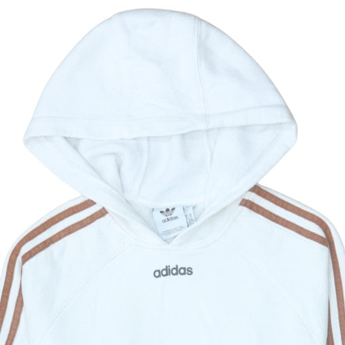 Adidas Men's White Pullover Hoodie XS Crew Neck Sportswear