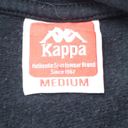 Kappa Women's Black Pullover Hoodie Medium Logo Sportswear