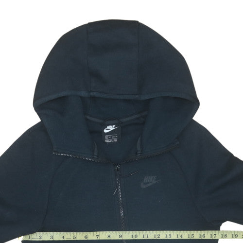 Nike Women Black XS Full Zip Hoodie Cotton Blend Athletic
