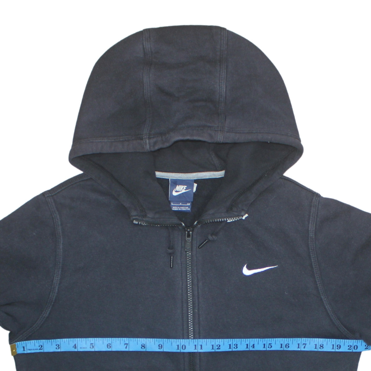 Nike Men's Black Full Zip Hoodie Size S Regular Fit Fleece Sweatshirt