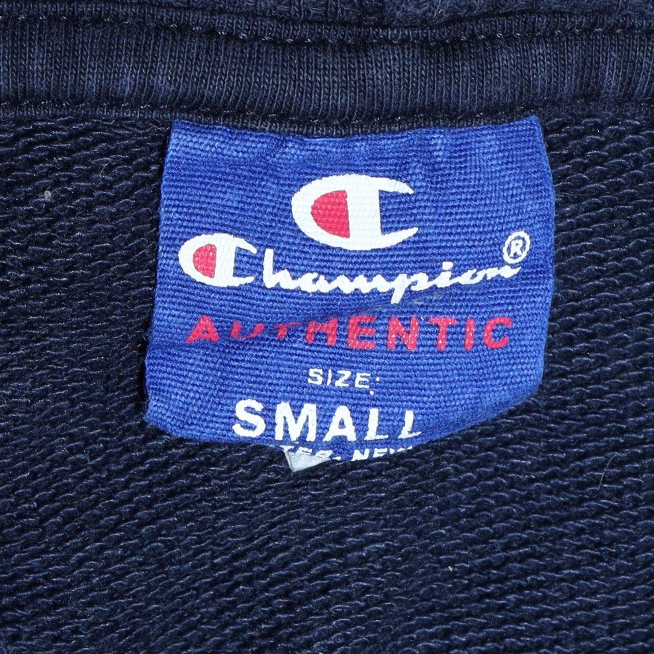 Champion Mens Blue Pullover Hoodie Small Logo Fleece Sweatshirt