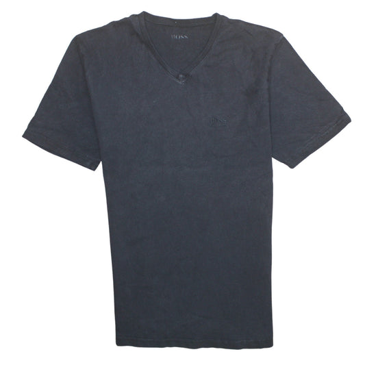 Hugo Boss Men's Black V-Neck Short Sleeve Cotton T-Shirt XL