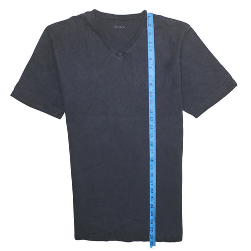 Hugo Boss Men's Black V-Neck Short Sleeve Cotton T-Shirt XL