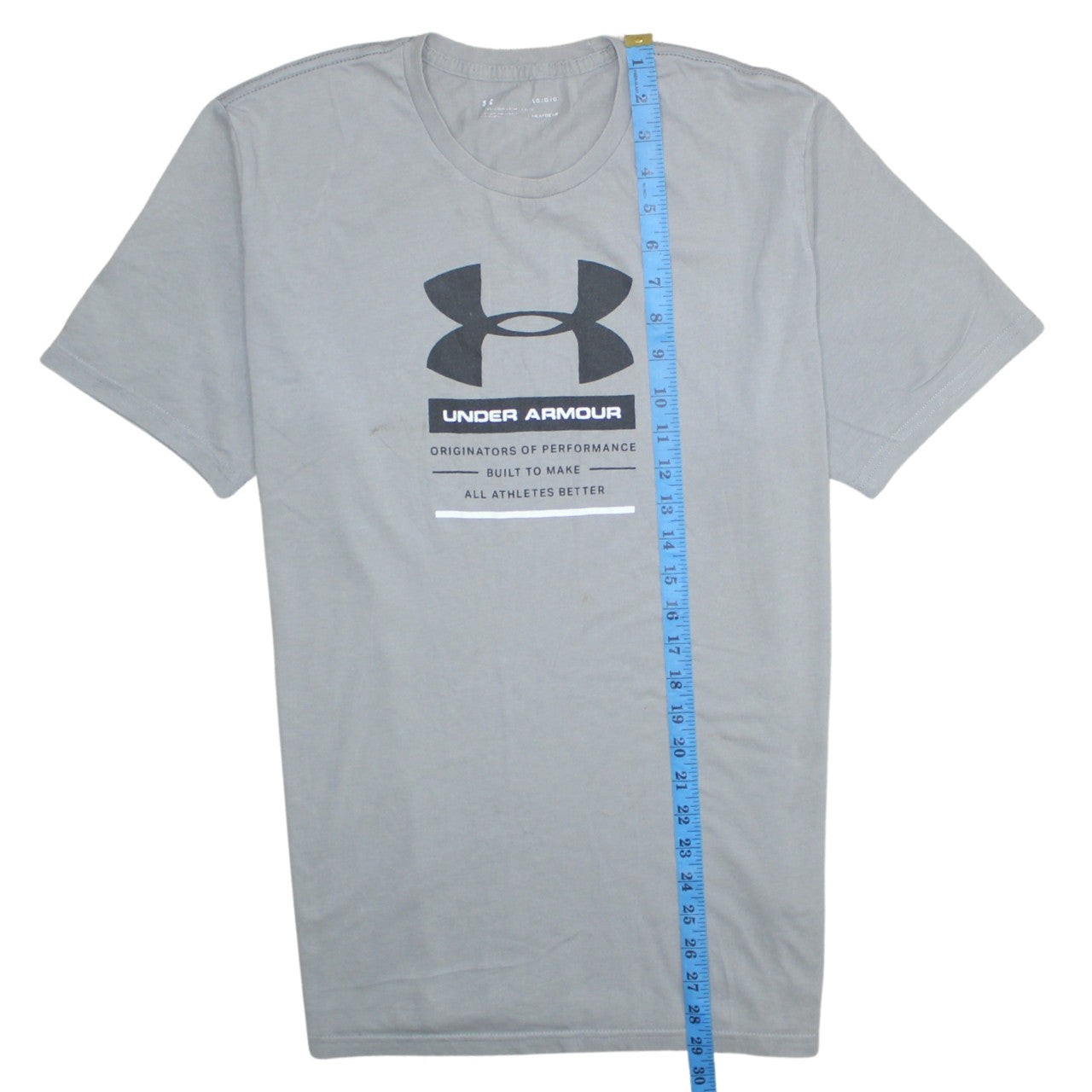 Under Armour Men's Grey HeatGear Loose Fit Graphic T-Shirt L