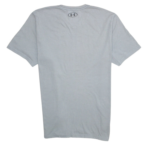 Under Armour Men's Grey HeatGear Loose Fit Graphic T-Shirt L