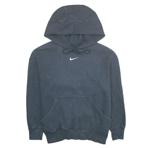 Nike Men's Black Pullover Hoodie M Fleece Sweatshirt Logo Sportswear
