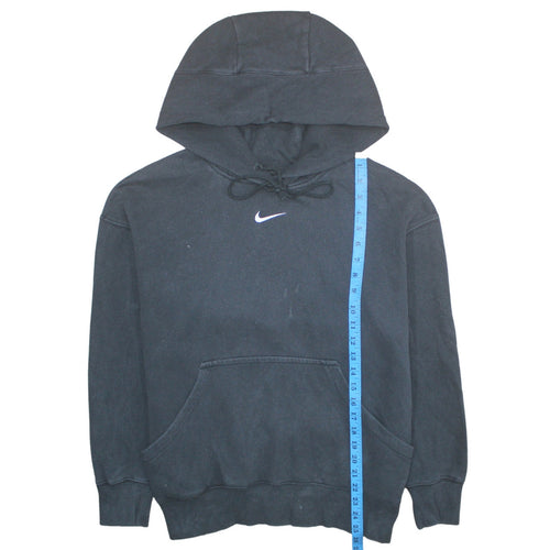 Nike Men's Black Pullover Hoodie M Fleece Sweatshirt Logo Sportswear
