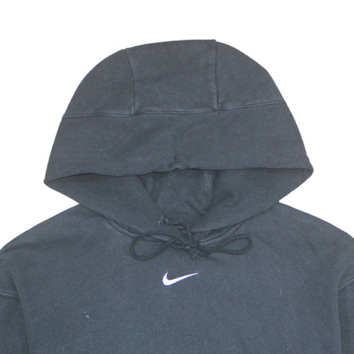 Nike Men's Black Pullover Hoodie M Fleece Sweatshirt Logo Sportswear
