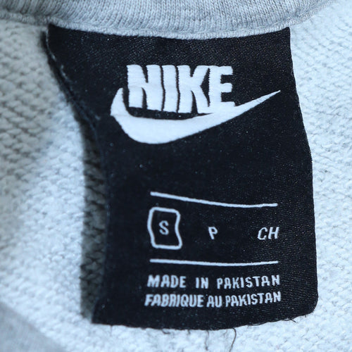 Nike Men’s Grey Pullover Hoodie Small Regular Fit Sports Style