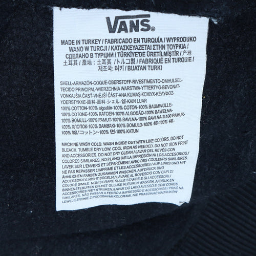 Vans Men’s Black Pullover Hoodie Small Logo Fleece Skate Sweatshirt