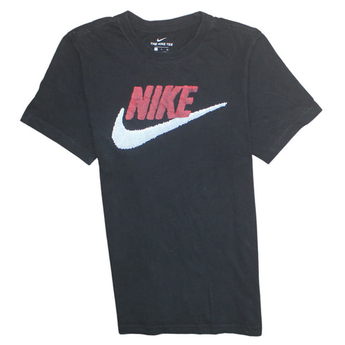 Nike Men's Black Swoosh Graphic Sports T-Shirt Size S