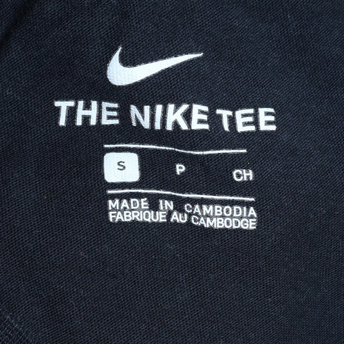 Nike Men's Black Swoosh Graphic Sports T-Shirt Size S