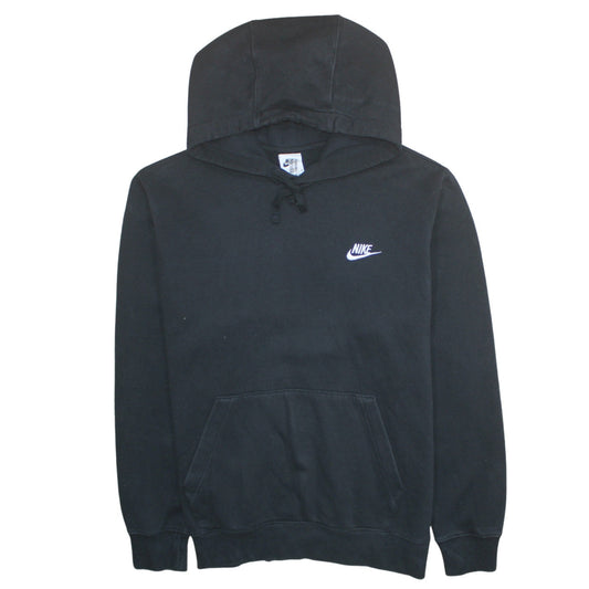 Nike Men's Black Pullover Hoodie M Fleece Logo Sportswear