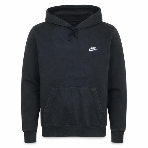 Nike Men's Black Pullover Hoodie M Fleece Logo Sportswear