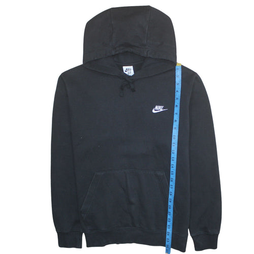 Nike Men's Black Pullover Hoodie M Fleece Logo Sportswear