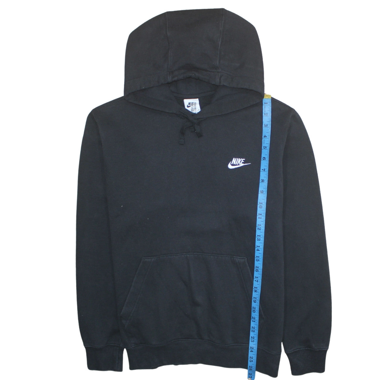 Nike Men's Black Pullover Hoodie M Fleece Logo Sportswear