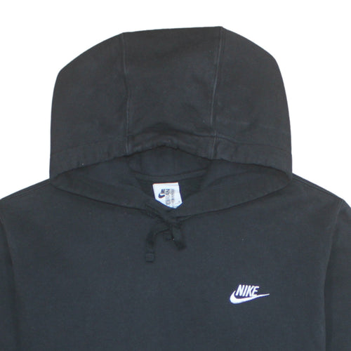 Nike Men's Black Pullover Hoodie M Fleece Logo Sportswear