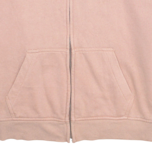 Vans Womens Pink Full Zip Hoodie XS Cotton Blend Casual Sweatshirt