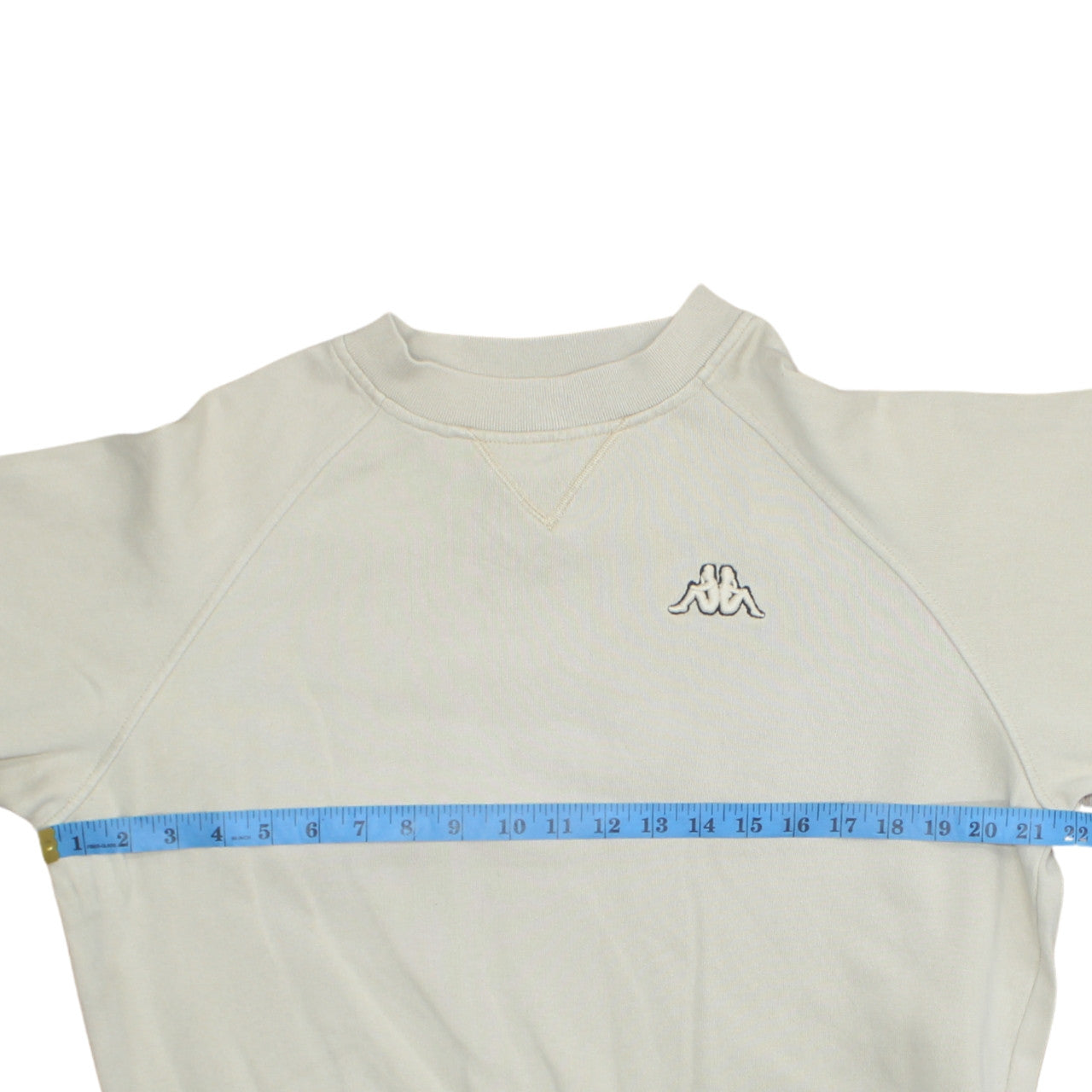 Kappa Women Beige Crew Neck Pullover Sweatshirt M Casual Cotton Blend