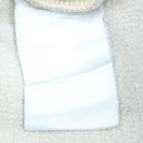 Kappa Women Beige Crew Neck Pullover Sweatshirt M Casual Cotton Blend